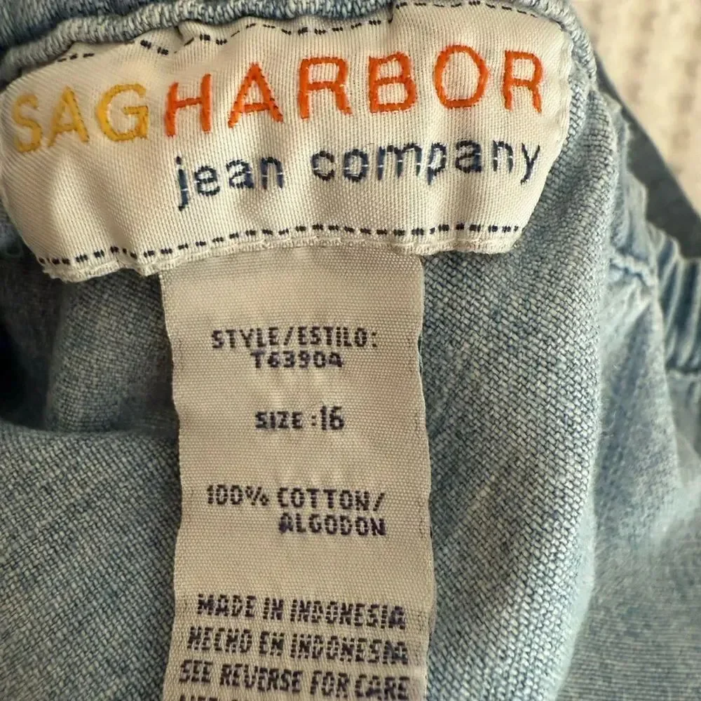 Vintage Sag Harbor Blue Tiered A-Line Skirt costal cowgirl cottagecore boho